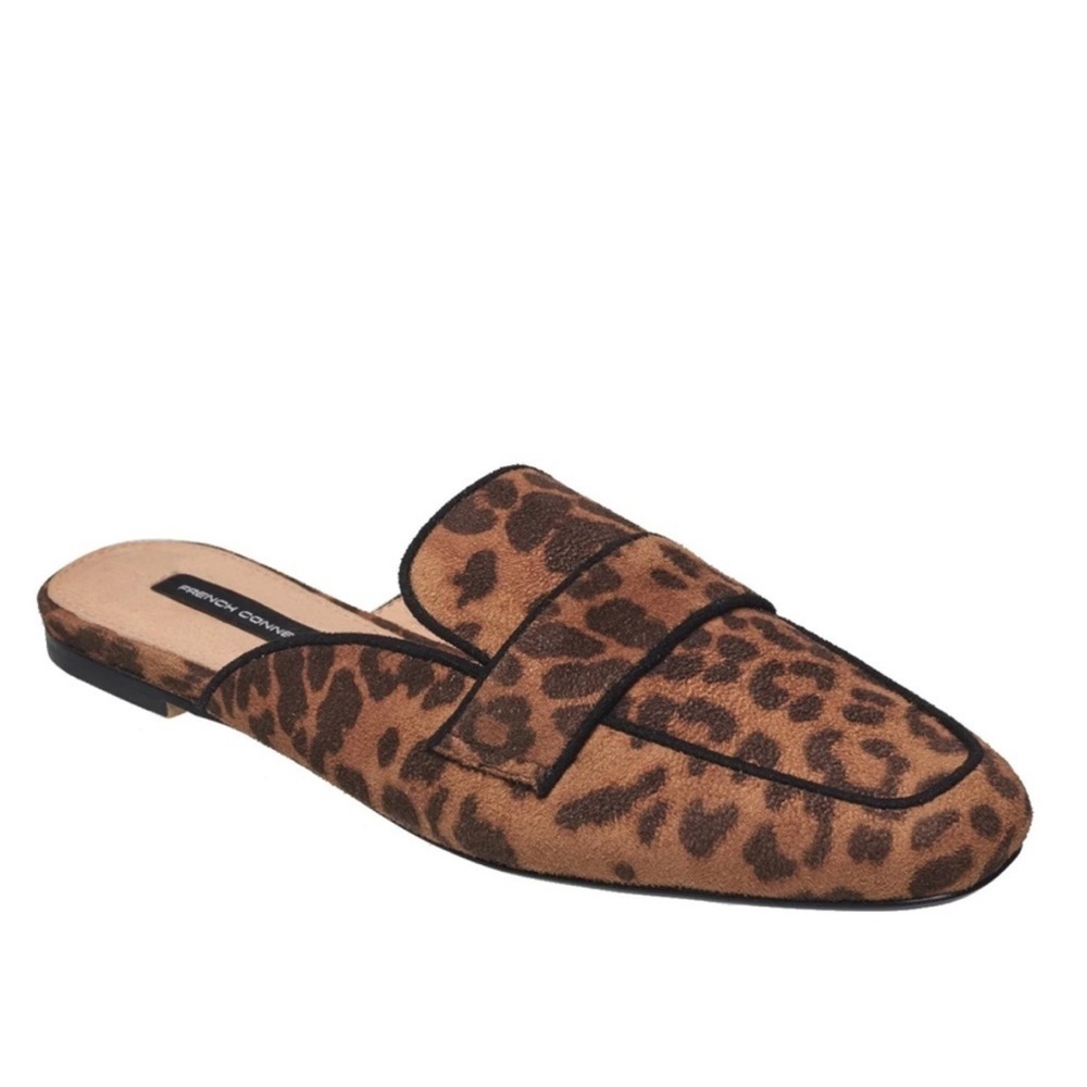 French Connection Women's Danielle Mules Leopard Print